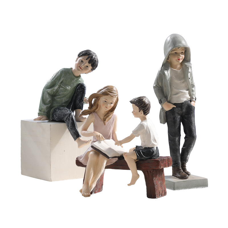 Kids Education Desk - Figurines en résine faites à la