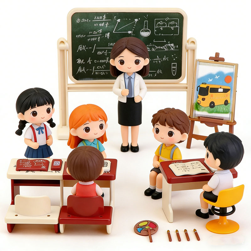 Kids Education Desk - Ensemble de meubles miniatures pour maison