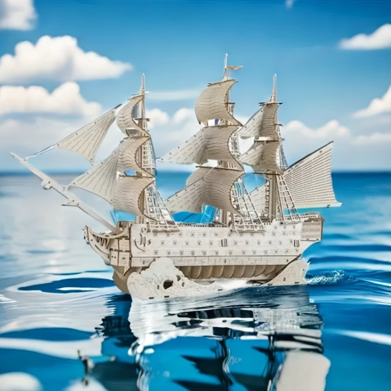 Kids Education Desk - Jouets de bateau à voile 3D,