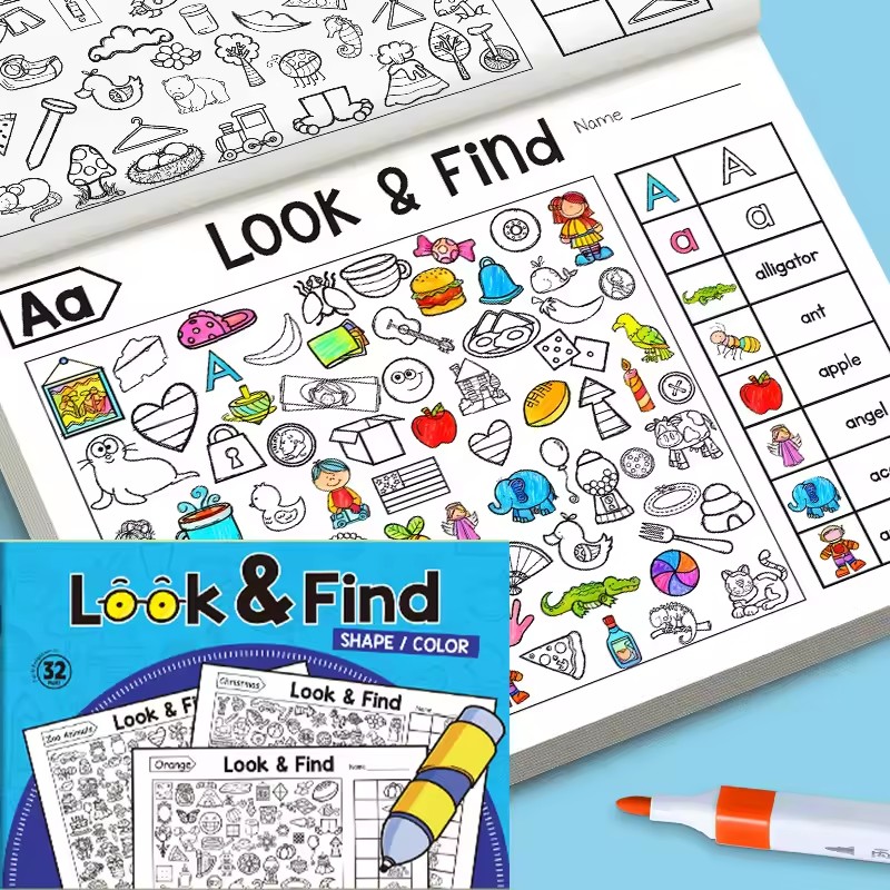 Kid Education - Livre de coloriage Look And Find
