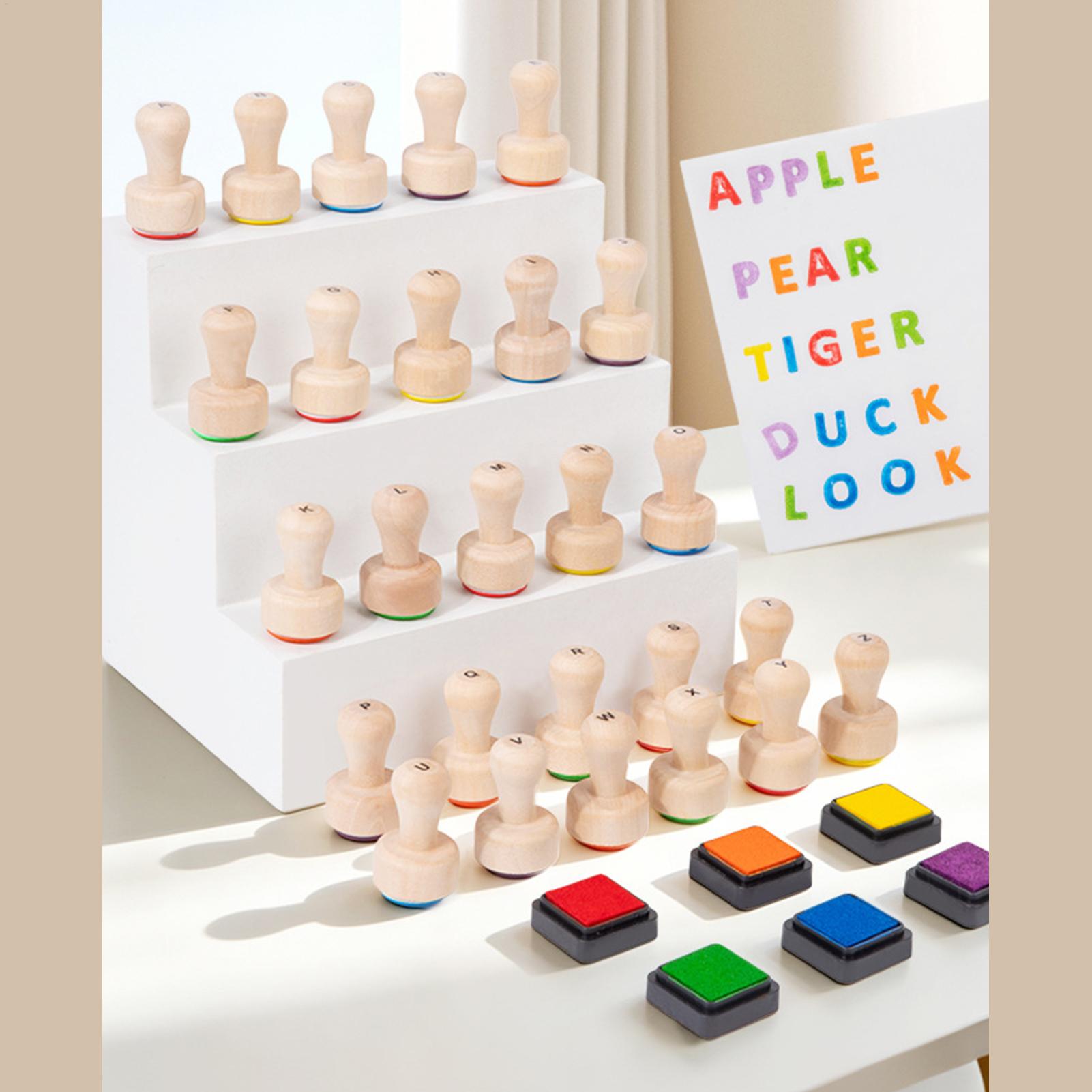Kids Education Desk - Tampons à lettres pour enfants, jouets