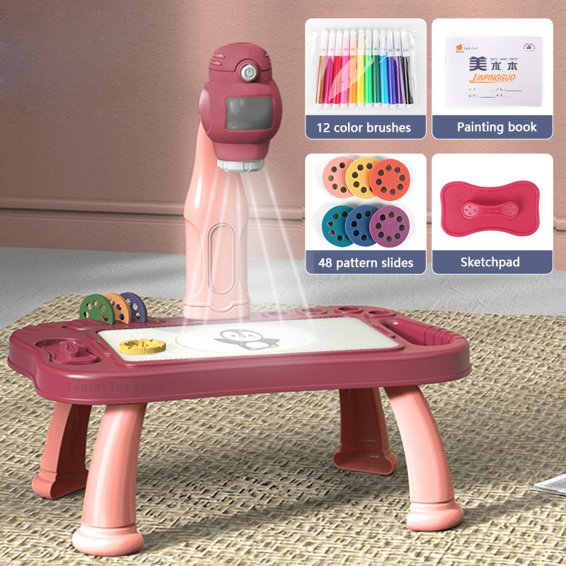 Kids Education Desk - Ensemble de Table à dessin artistique