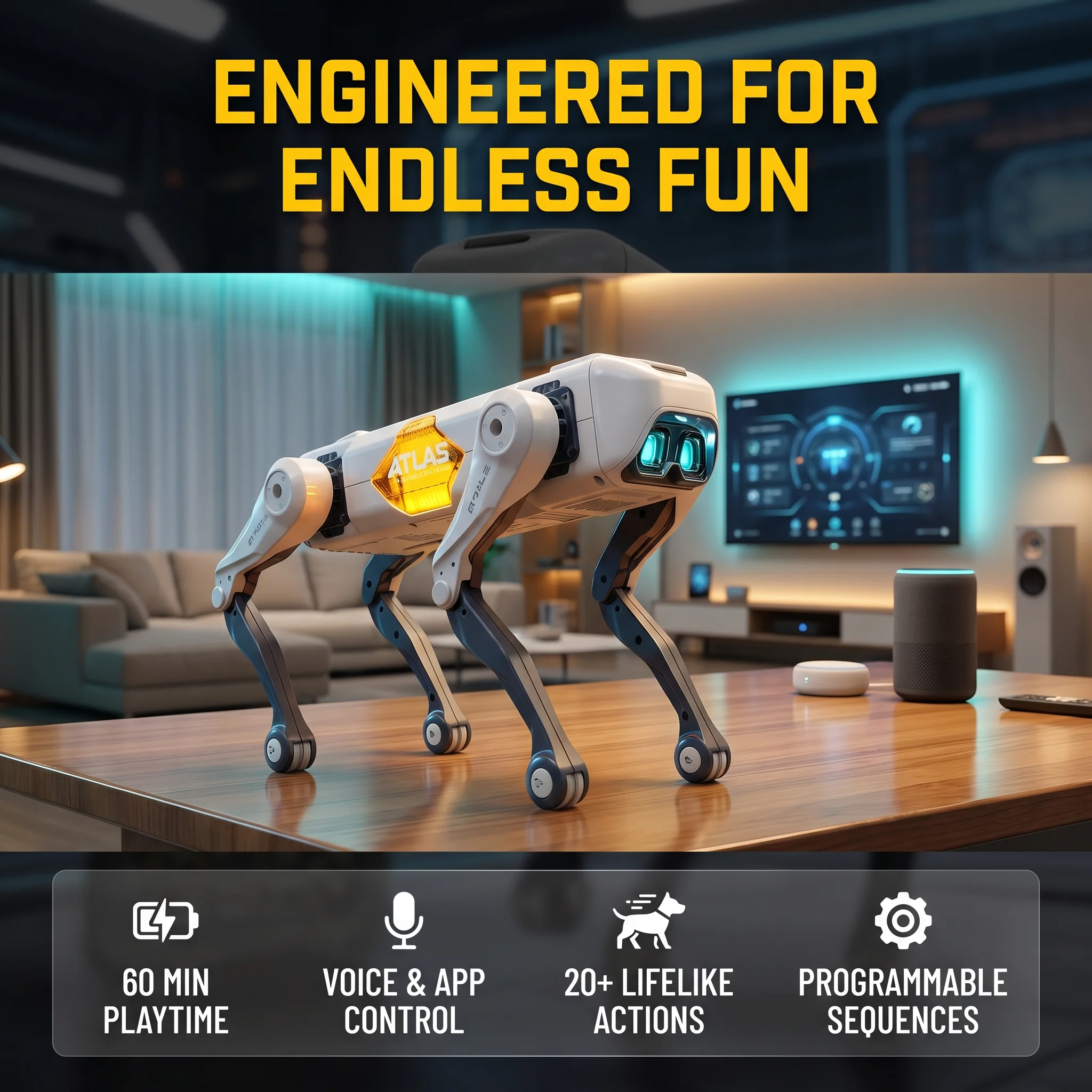 Free Educational Games For Kids - Robot chien intelligent IA, contrôle vocal