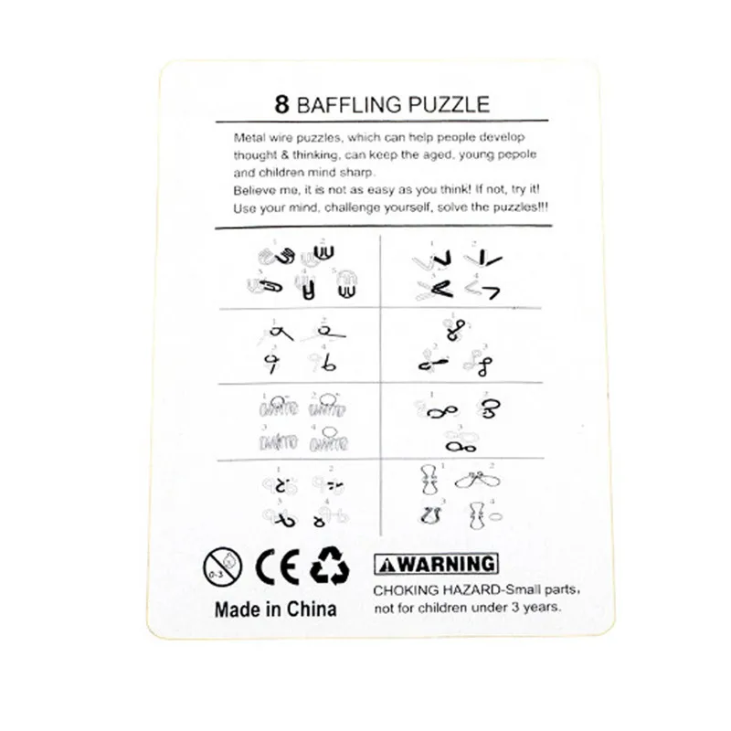 Puzzle en fil métallique Monte - Brain Teaser Cube avis et prix