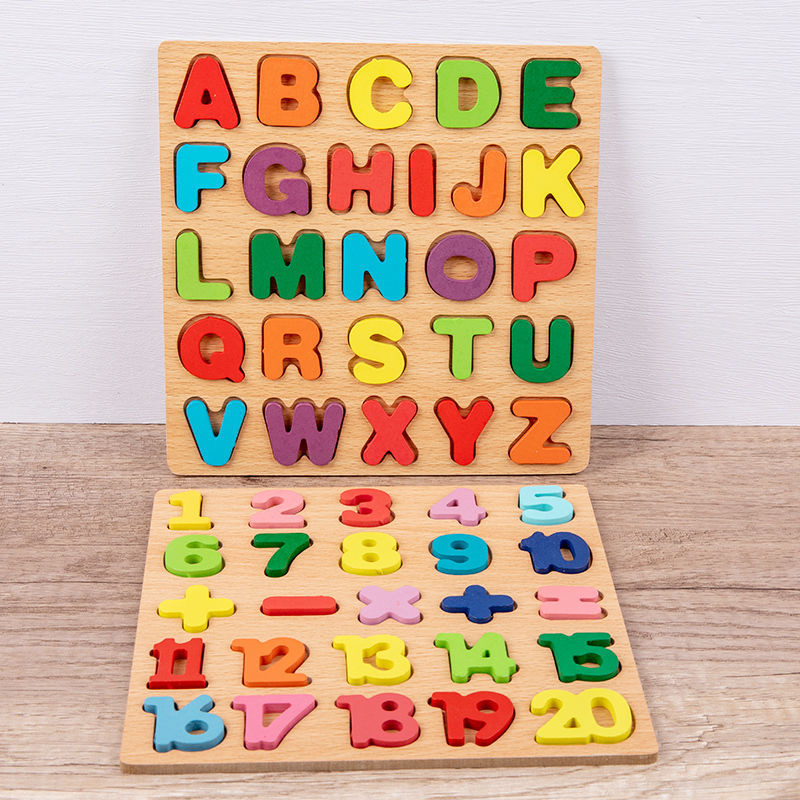 Alphabet en bois Puzzle consei - Kids Education Alphabet Numbers avis et prix